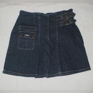 Point Zero denim mini skirt